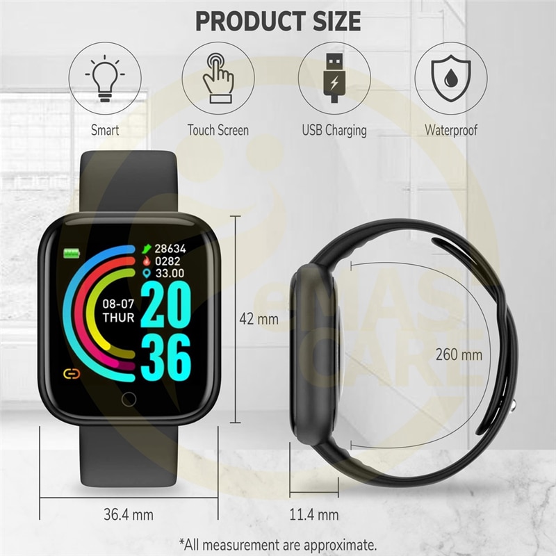 Relógio inteligente homem mulher fitness tracker pressão arterial smartwatches monitor de freqüência cardíaca bluetooth-compatível relógio de pulso digital