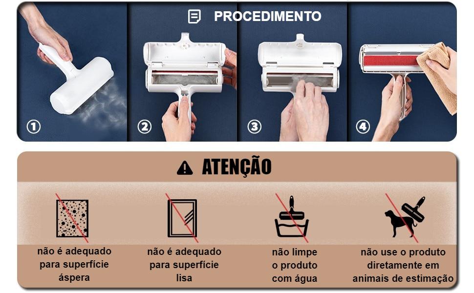 Removedor de Pelos - Auto-Limpeza de Ambientes