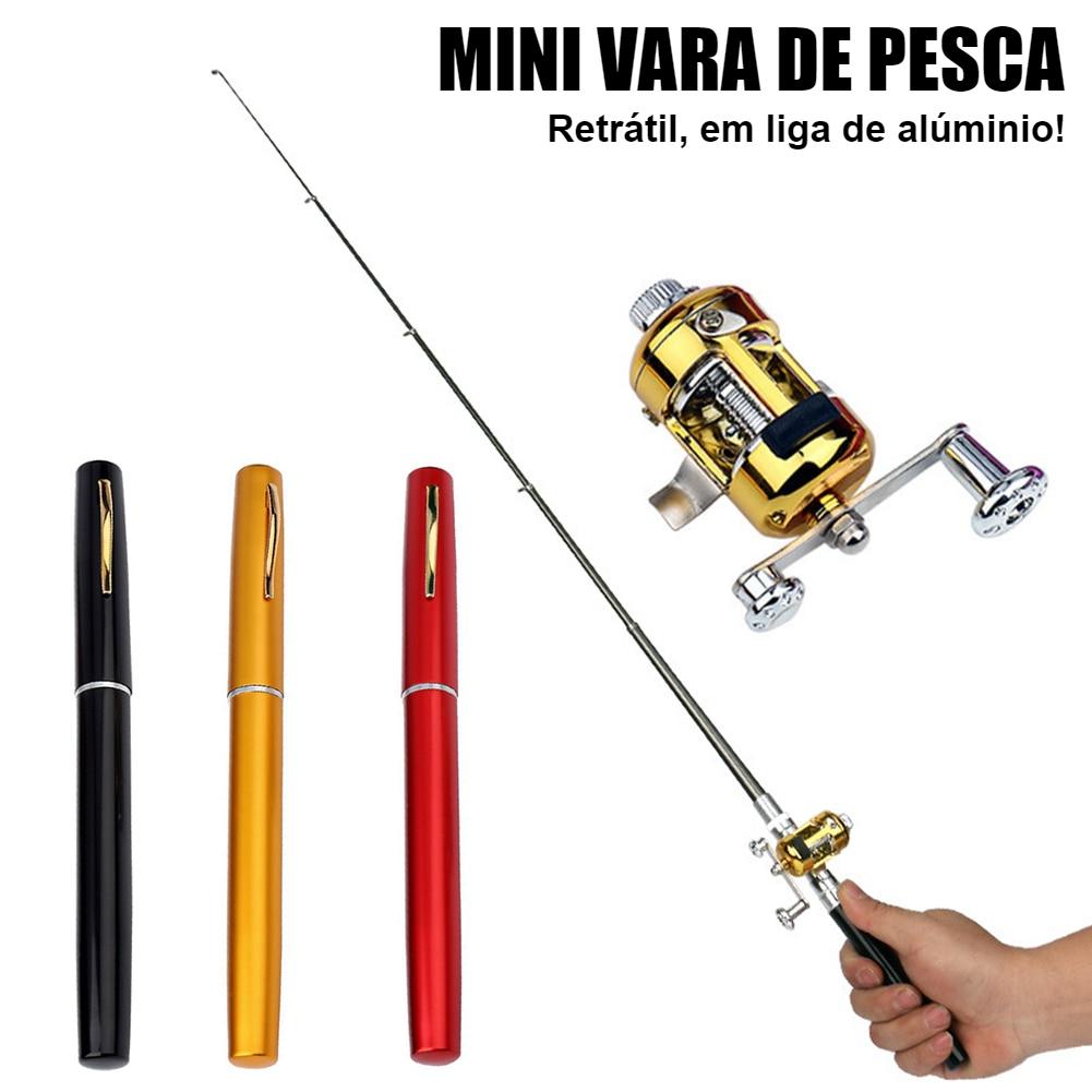 Mini Vara de Pesca Portátil Telescópica - Incrível Vara de Bolso