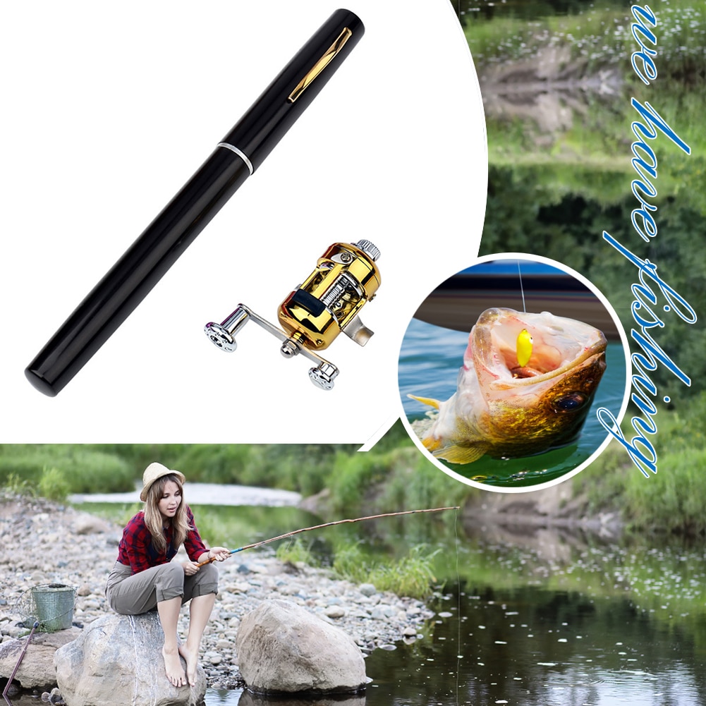 Mini Vara de Pesca Portátil Telescópica - Incrível Vara de Bolso