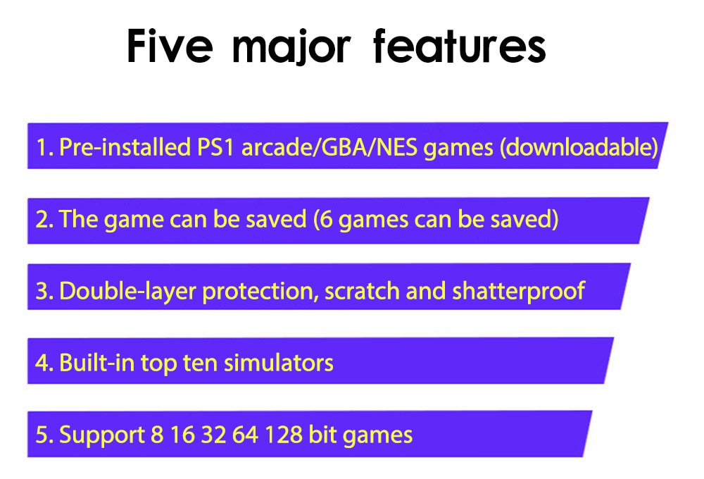 Mini Game Portátil -10.000 Jogos Clássicos - 128 bit - 4.3 polegadas