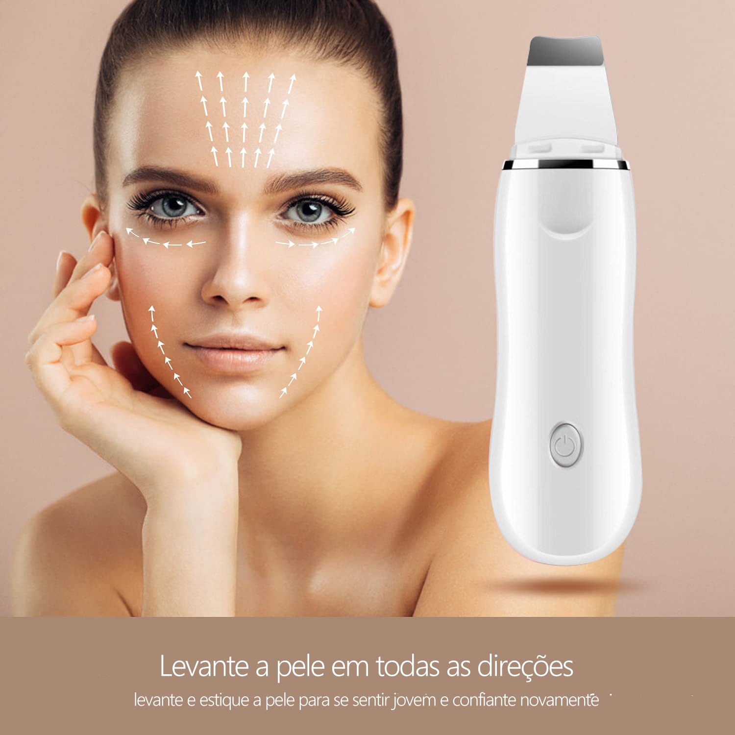 Kit Para Cuidado da Pele - Removedor de Cravo + Peeling Ultrassonico + Purificador da Pele Ultra Sônico