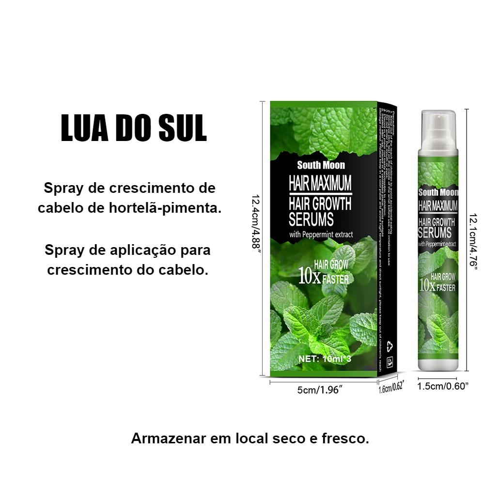 Regeneração e Crescimento do Cabelo - Extrato de Gengibre - Pulverizador Unisex