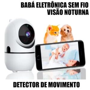 Babá Eletrônica Câmera Sem Fio Visão Noturna Infravermelho