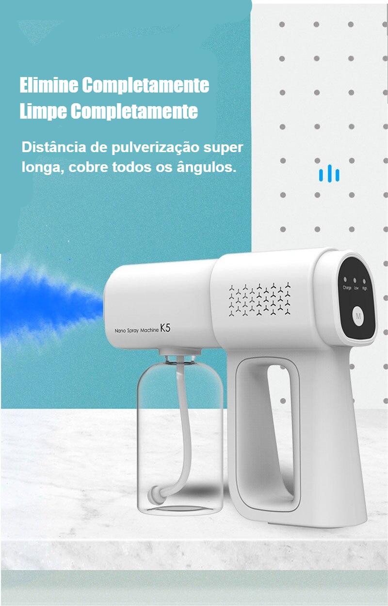 Pistola Portátil de Pulverização Recarregável USB