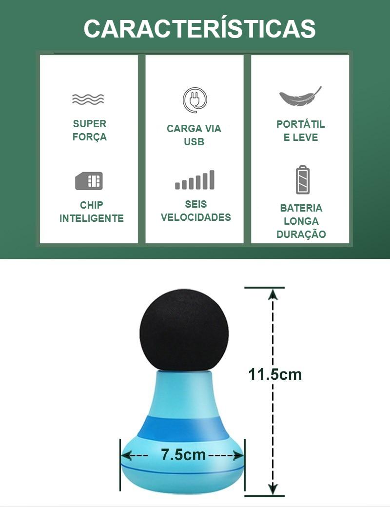 Mini Massageador Elétrico Portátil - Cuidados com a Saúde