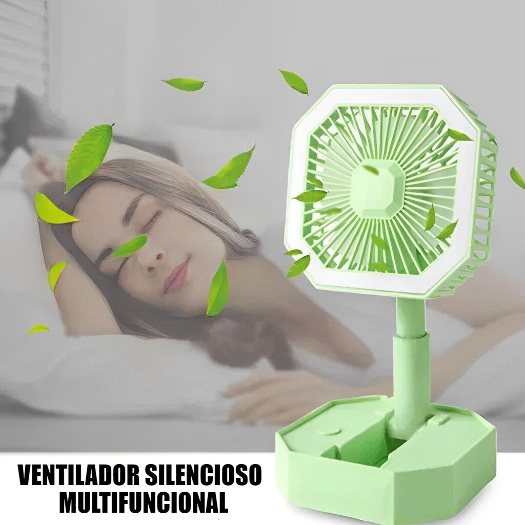 Mini Ventilador Multifuncional Portátil Recarregável - Luz de Led