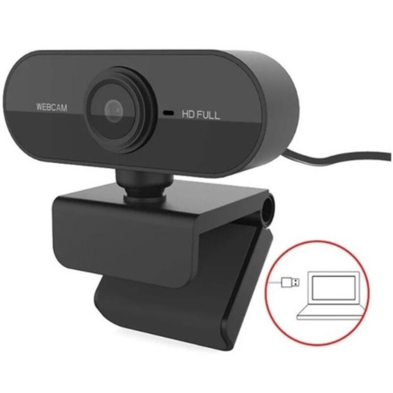 Webcam com Microfone 1080p Full HD USB / PC / Notebook