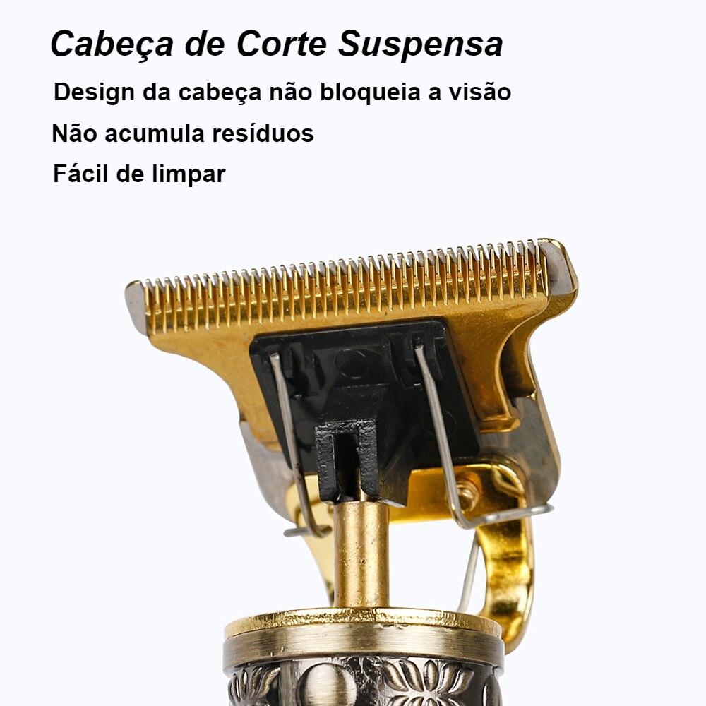 Super Máquina de Cortar Cabelo Elétrica - Vários Modelos e Acessórios