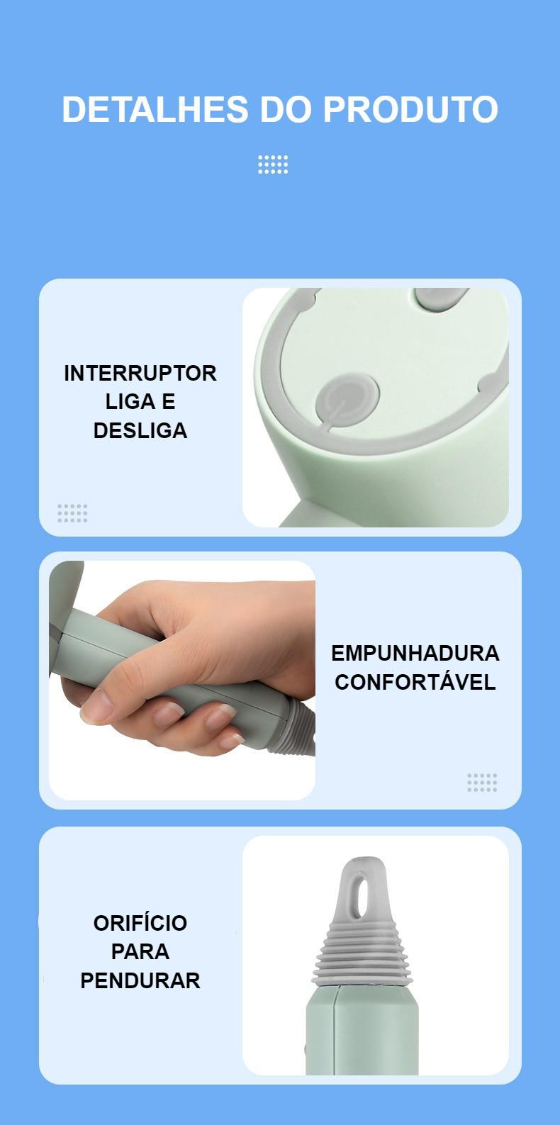 Escova de Limpeza Elétrica Sem Fio - USB