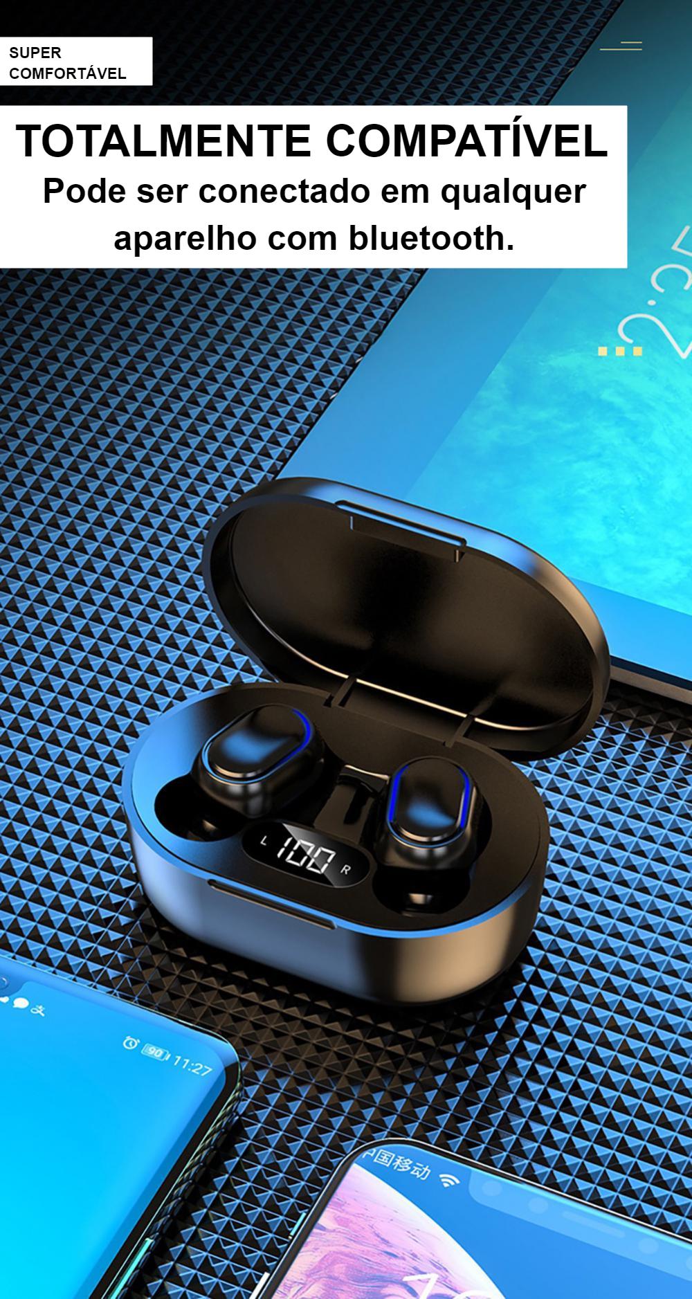 Bluetooth Head Phone Sem Fio Surround -  Prova d' Água 