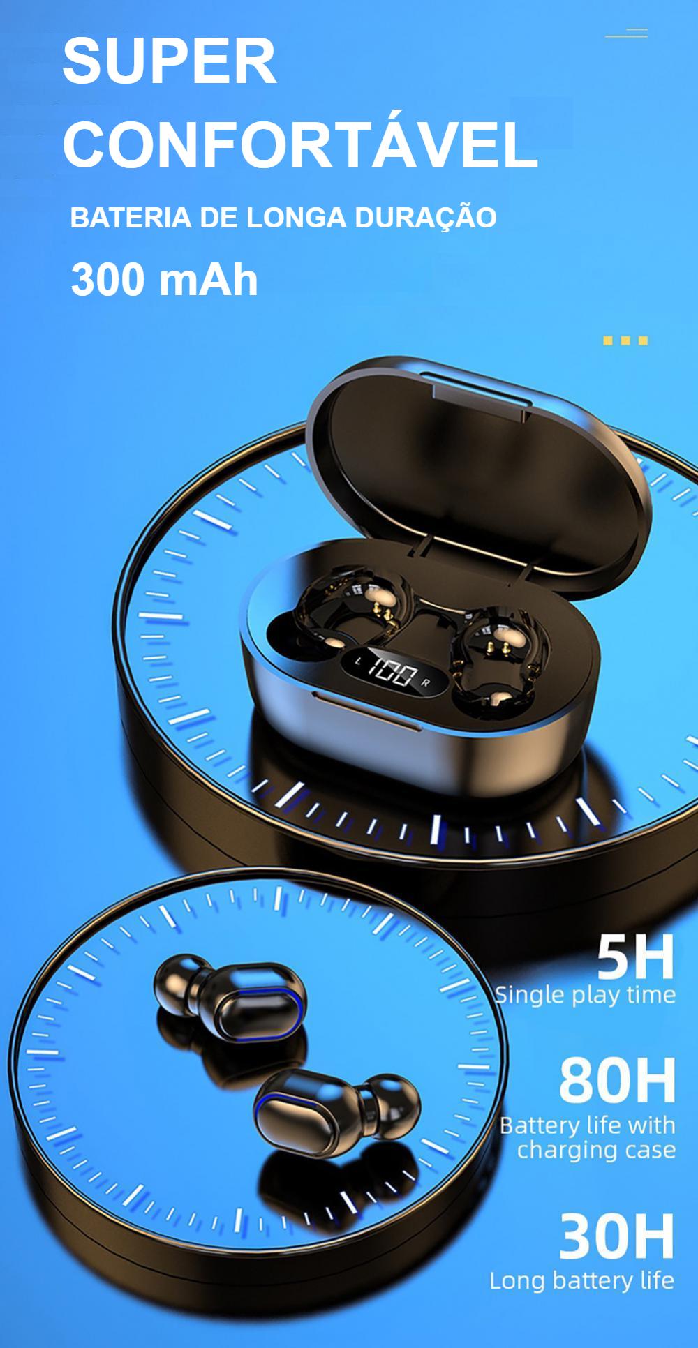 Bluetooth Head Phone Sem Fio Surround -  Prova d' Água 