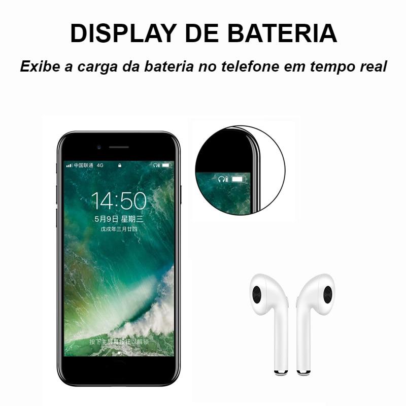 Fone de Ouvido sem Fio Bluetooth com Microfone - Compatível com Qualquer Aparelho com Bluetooth